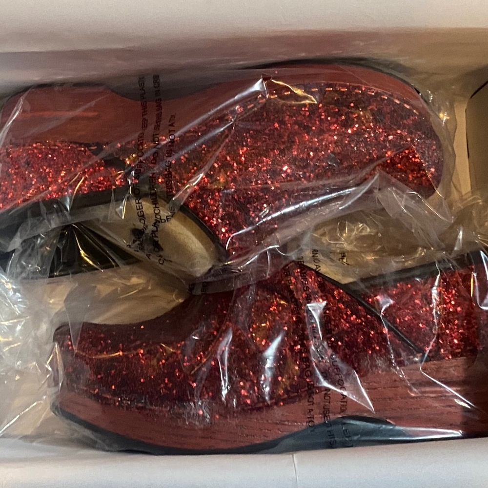 Dansko Red Glitter Clogs - Size 37